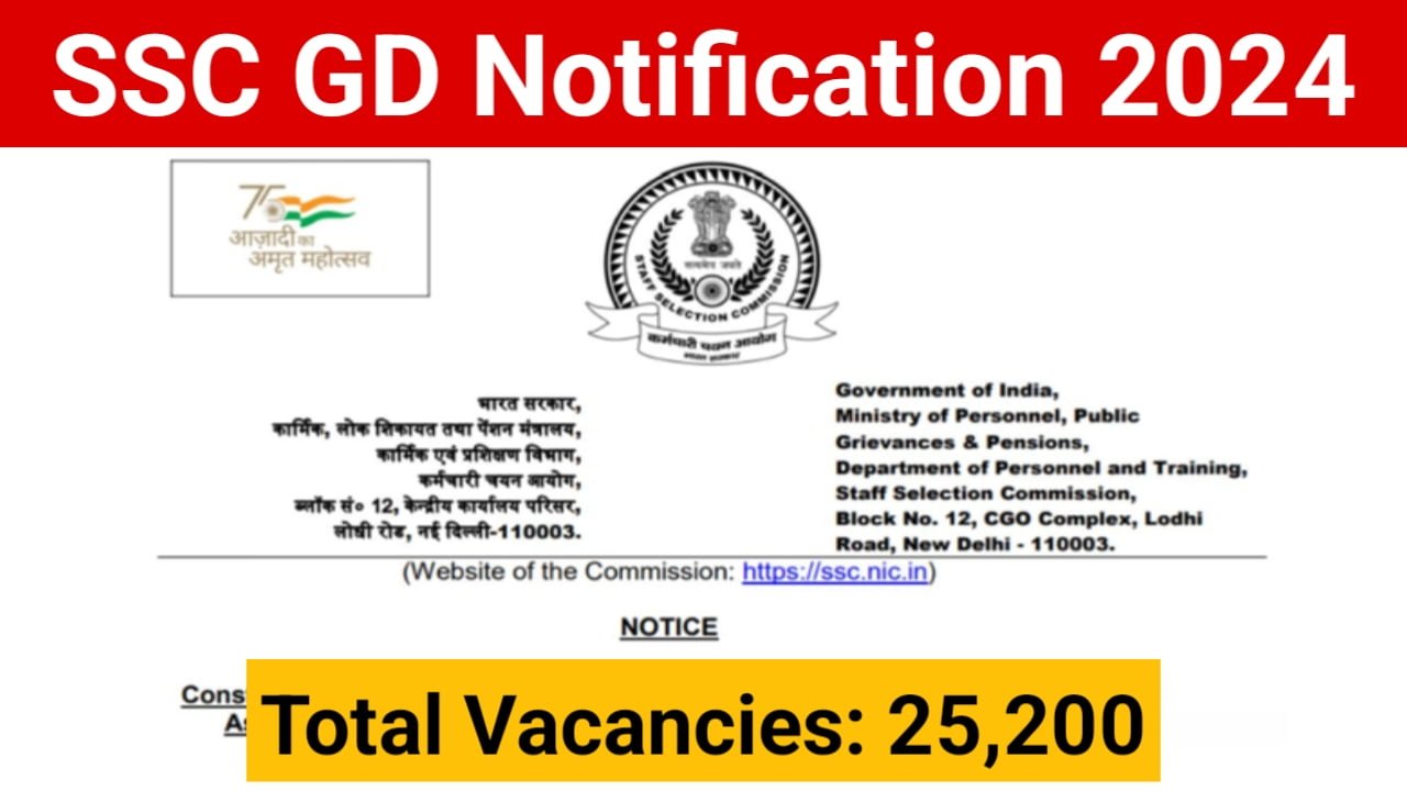 SSC GD Recruitment 2024