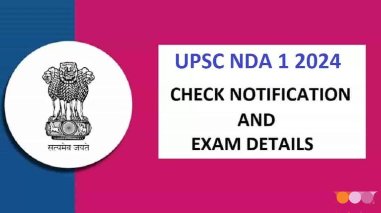 UPSC NDA Notification 2024