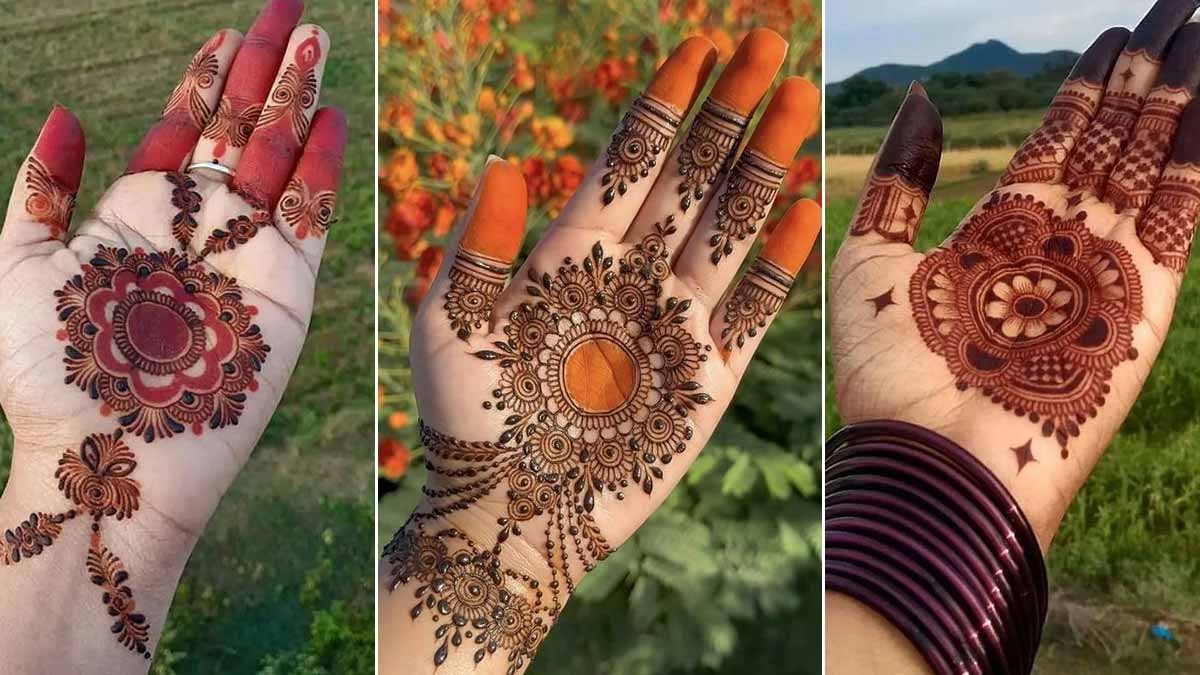 Easy Round Design/Gol Tikka Mehndi for Hands 2021 | Latest mehndi designs, Mehndi  designs for hands, Mehndi design images