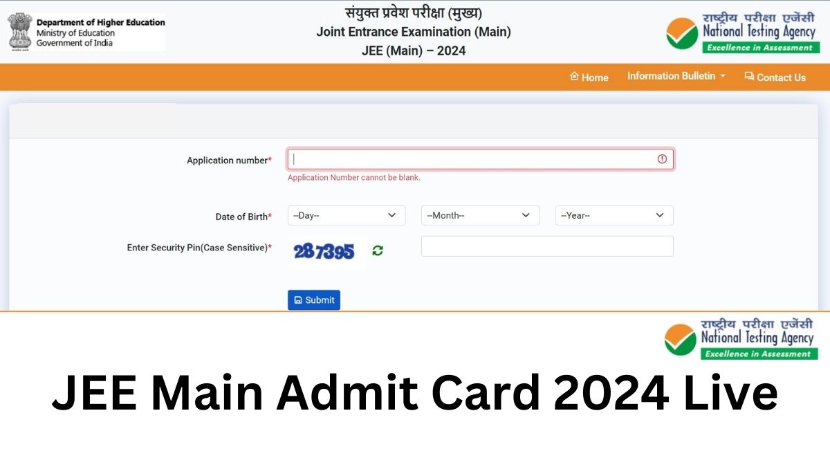 JEE Main Admit Card 2024 Session 1 Live: NTA JEE Mains Exam Starts ...