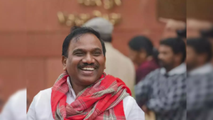 dmks-a-raja-sparks-fresh-controversy-with-comments-on-jai-shri-ram-and-idea-of-india-bjp-responds