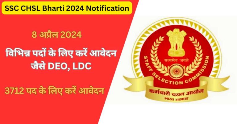SSC CHSL Bharti 2024 Notification
